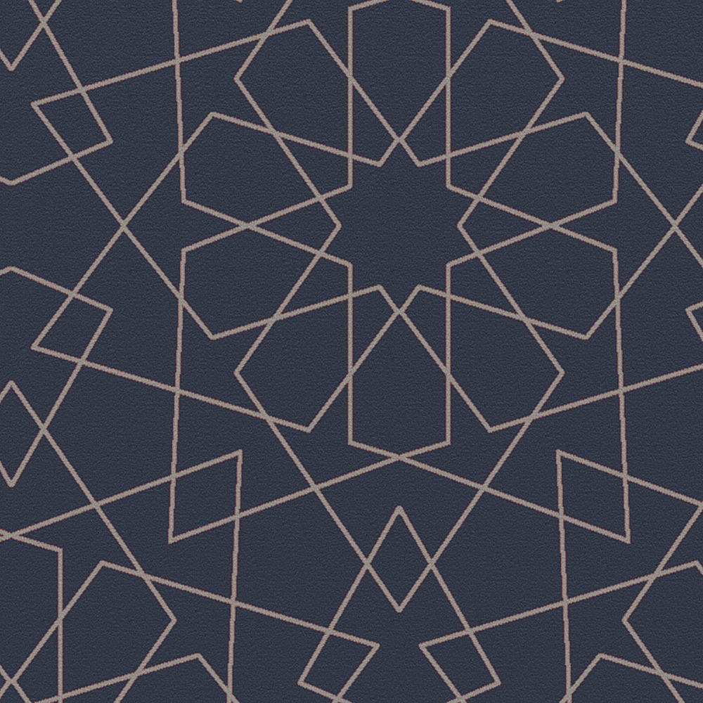 Geometric lace Blue