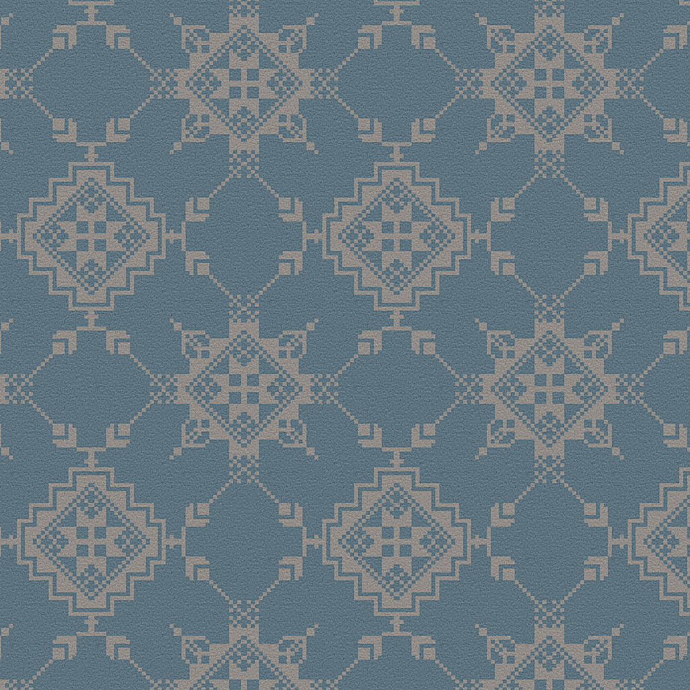 Trondheim embroidery Light blue