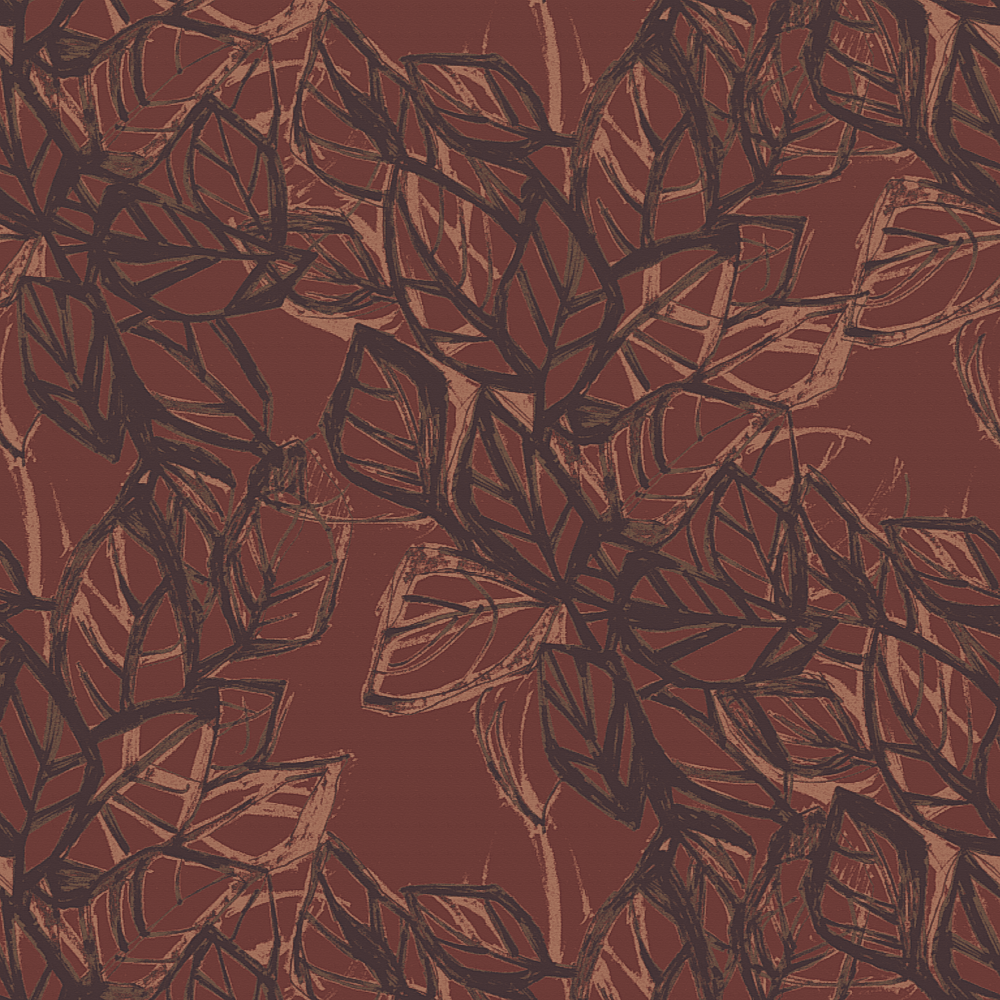 Flashy leaves Red