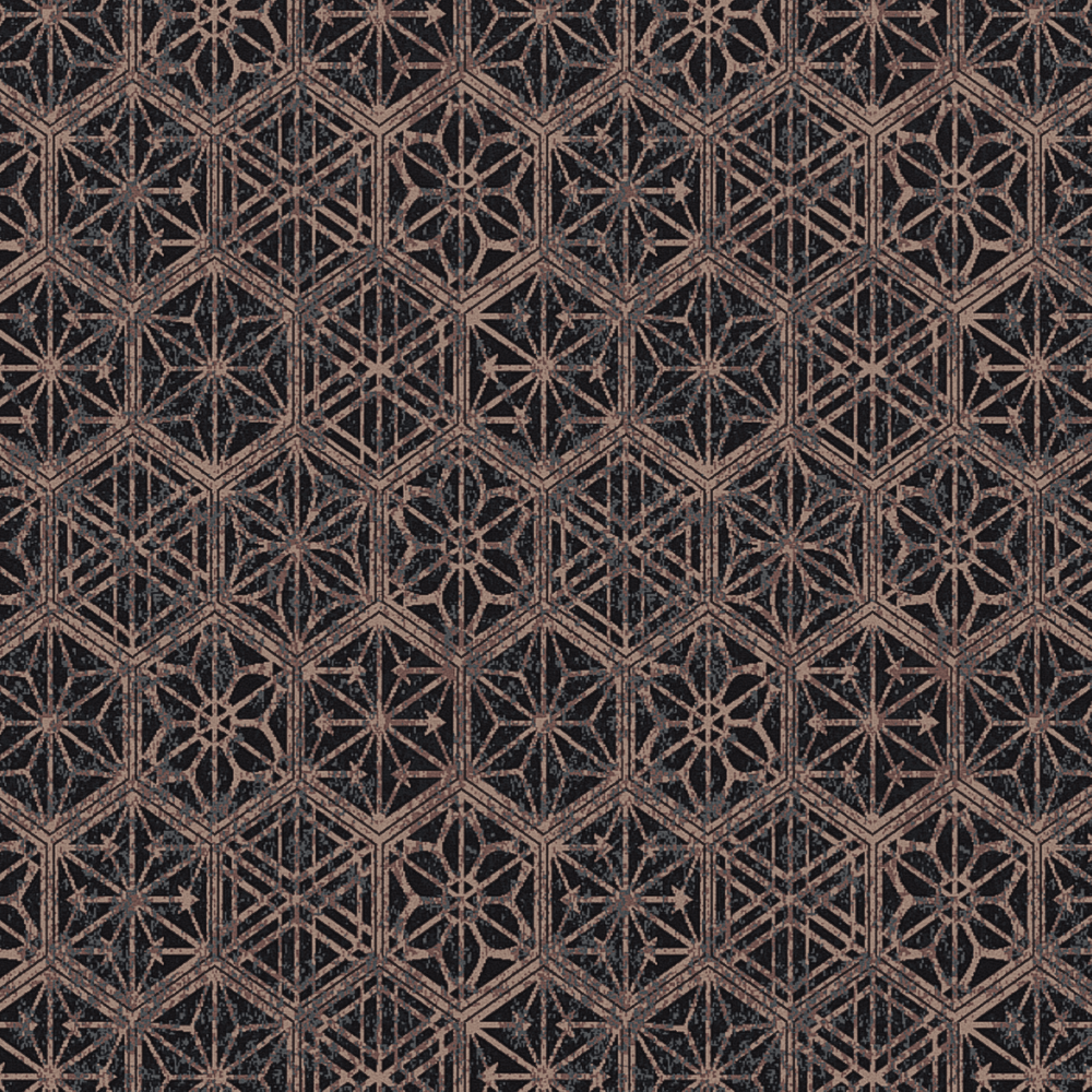 Hexagons Dim rose