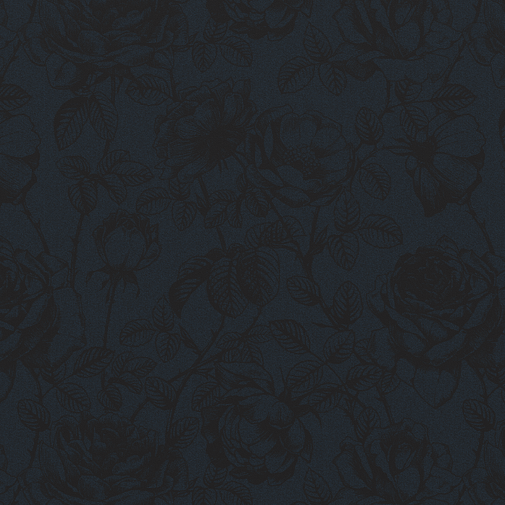 Rose etching Blue