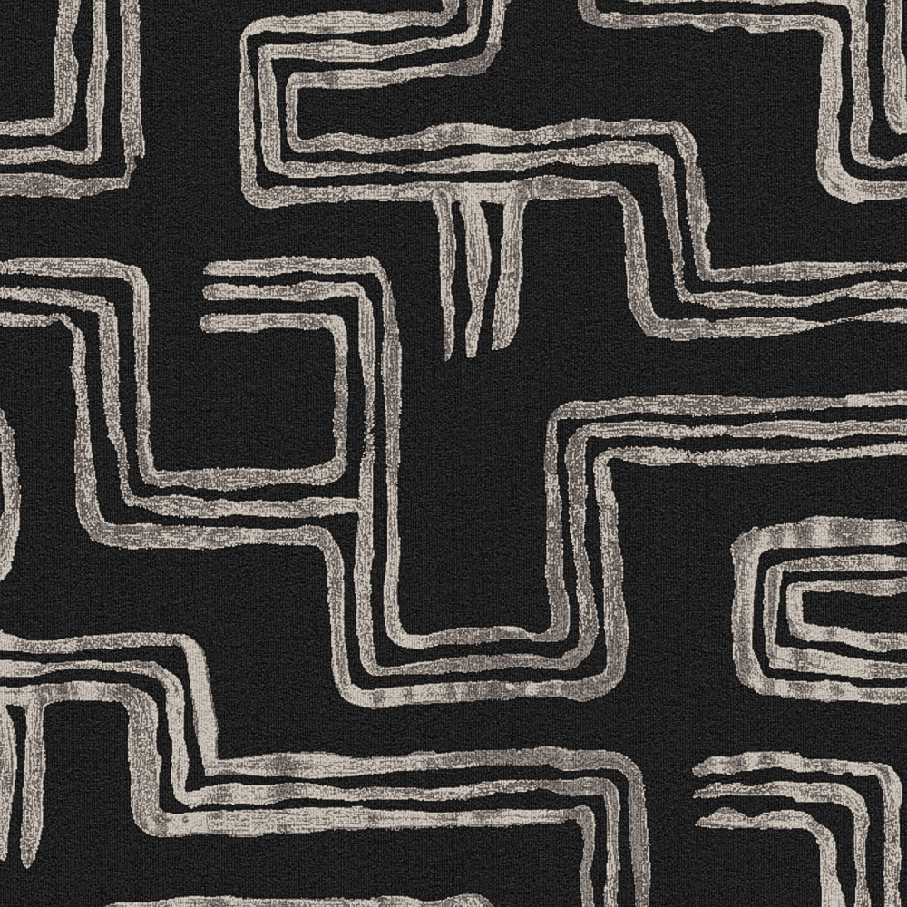 Linked Lines II Black