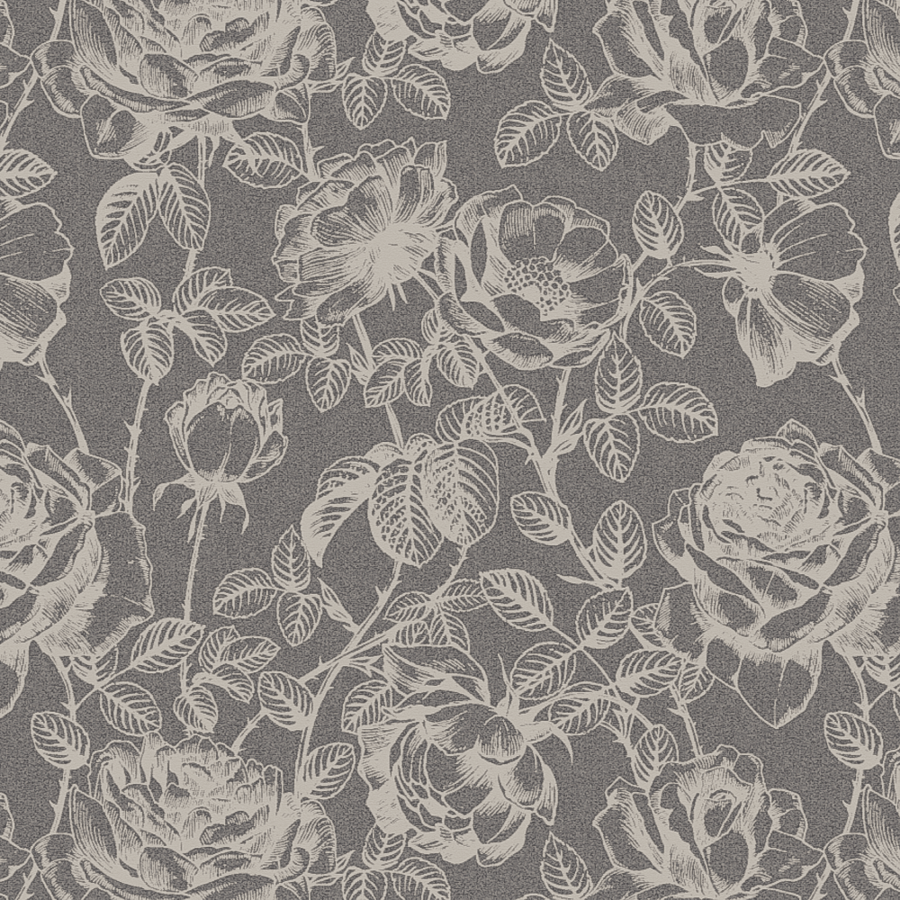 Rose etching Grey