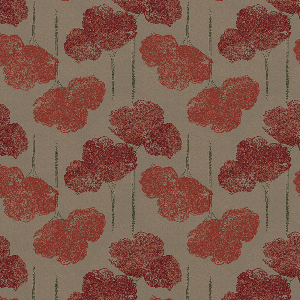 Feathery flower Burnt orange