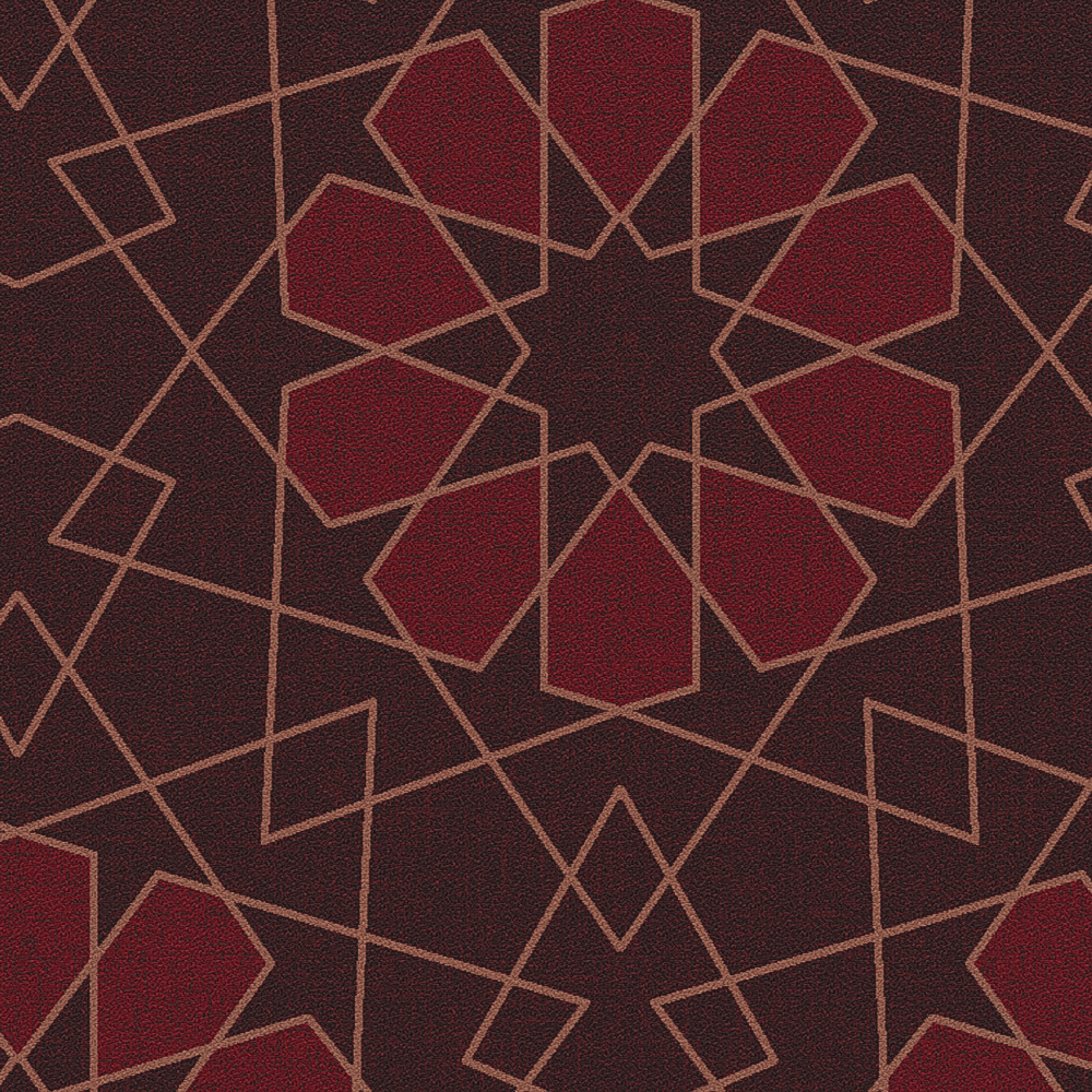 Geometric lace Red