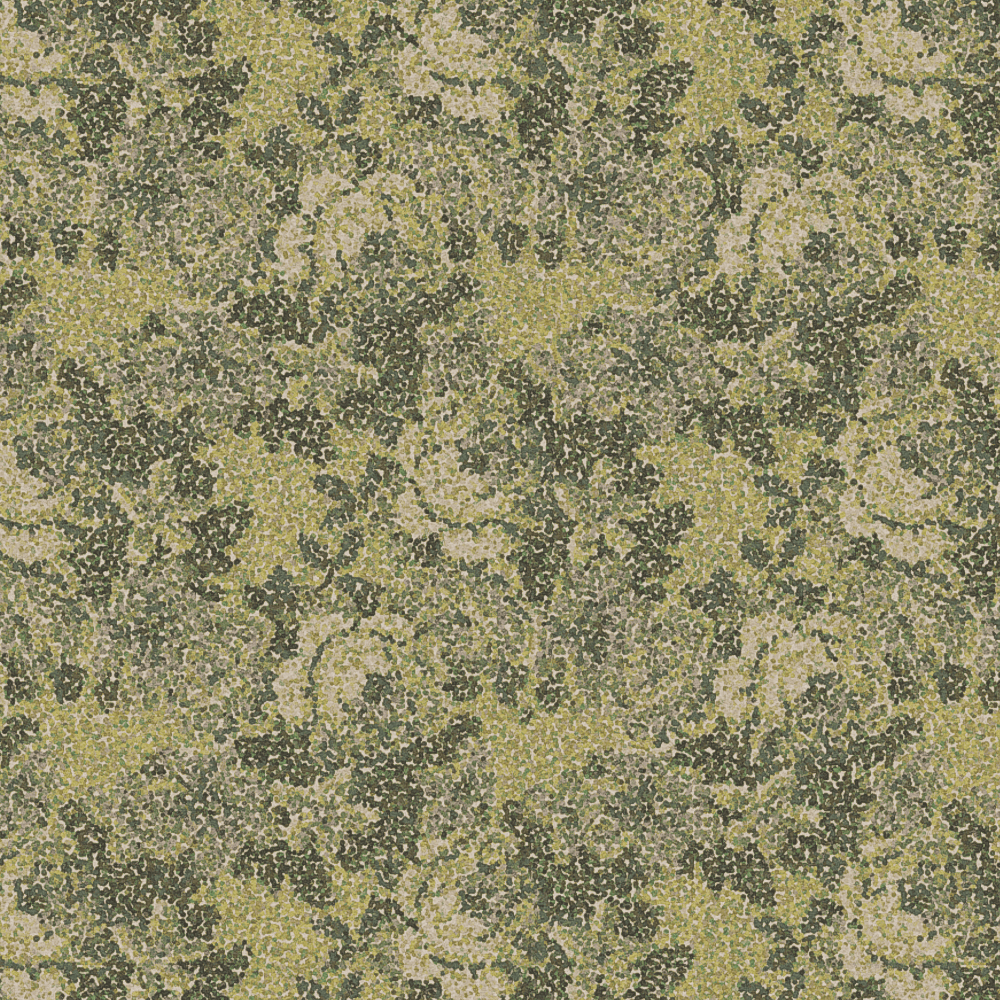 Pointillist rose Green