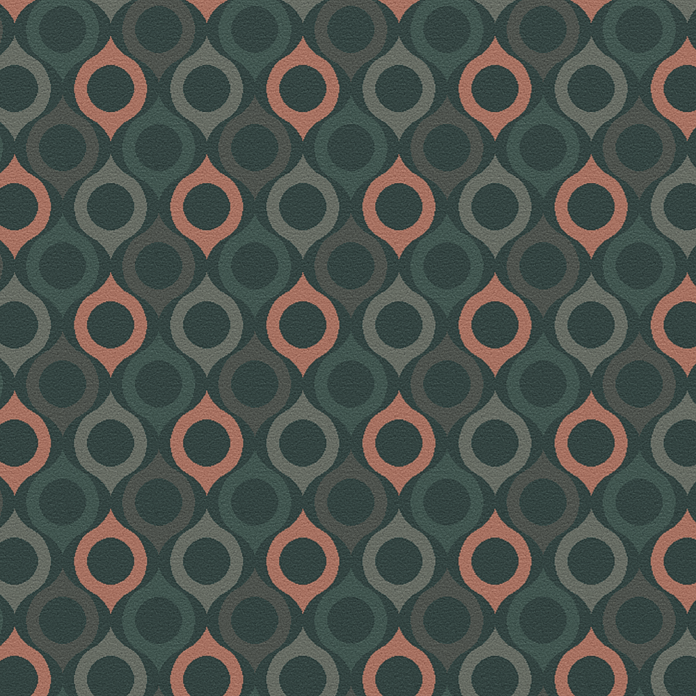 Retro scarf Green