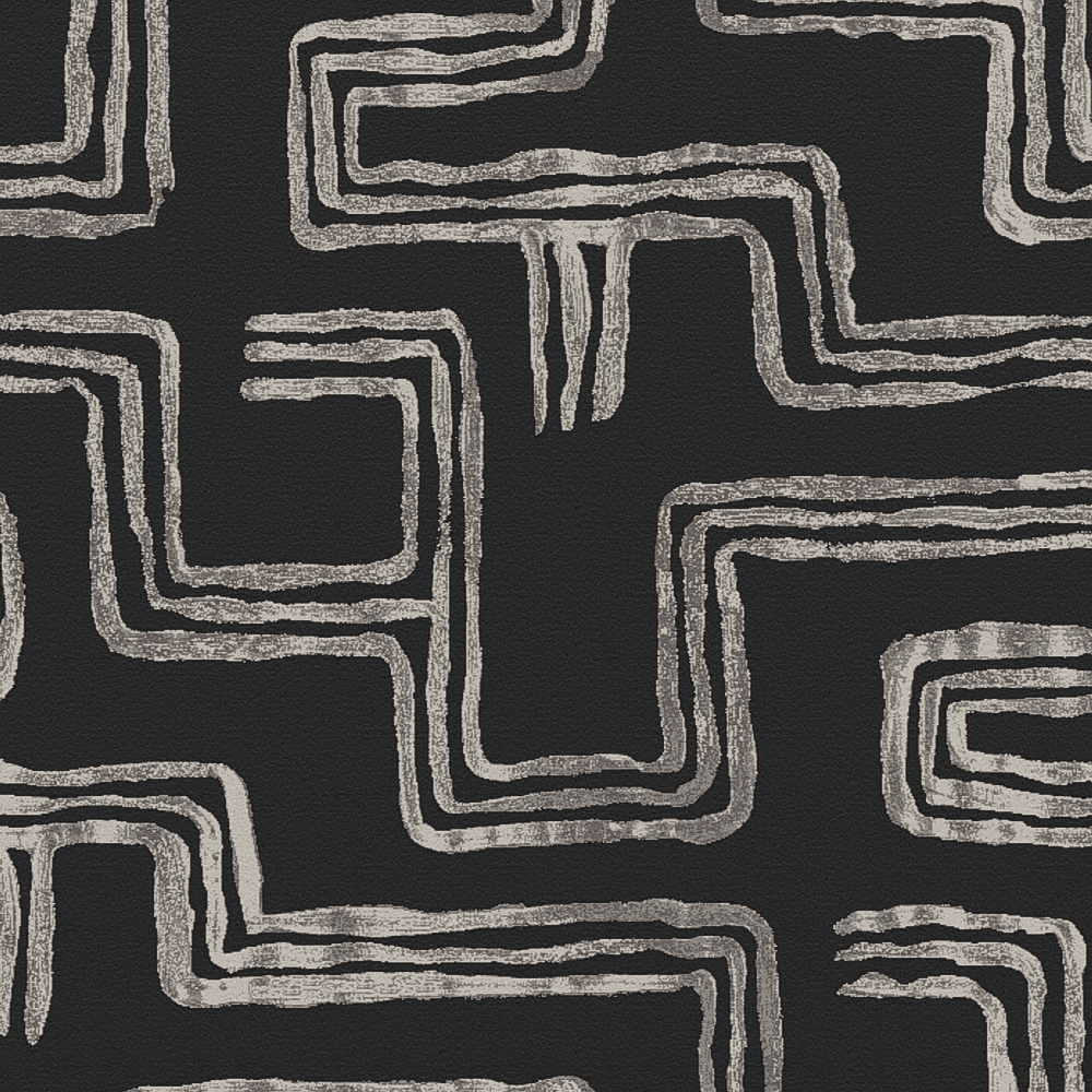 Linked Lines II Black