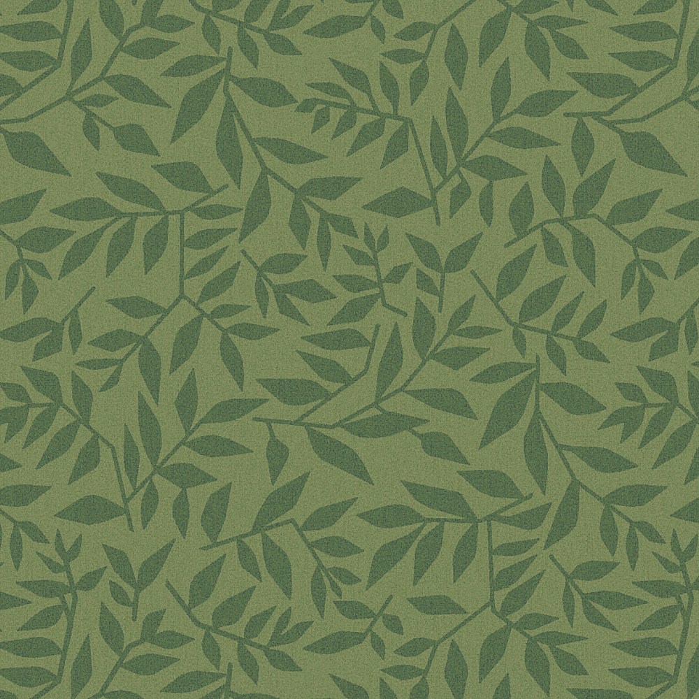 Graphic leaves Green
