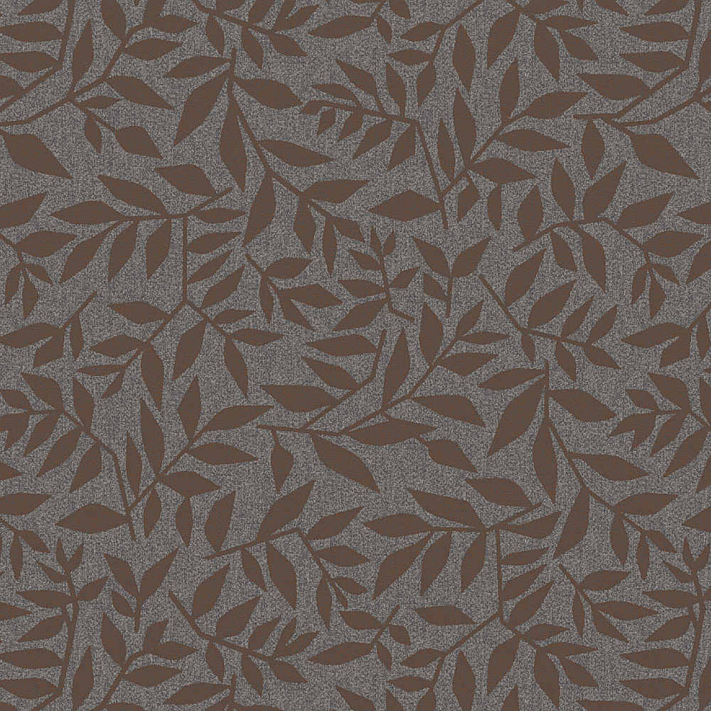 Graphic leaves Greybrown