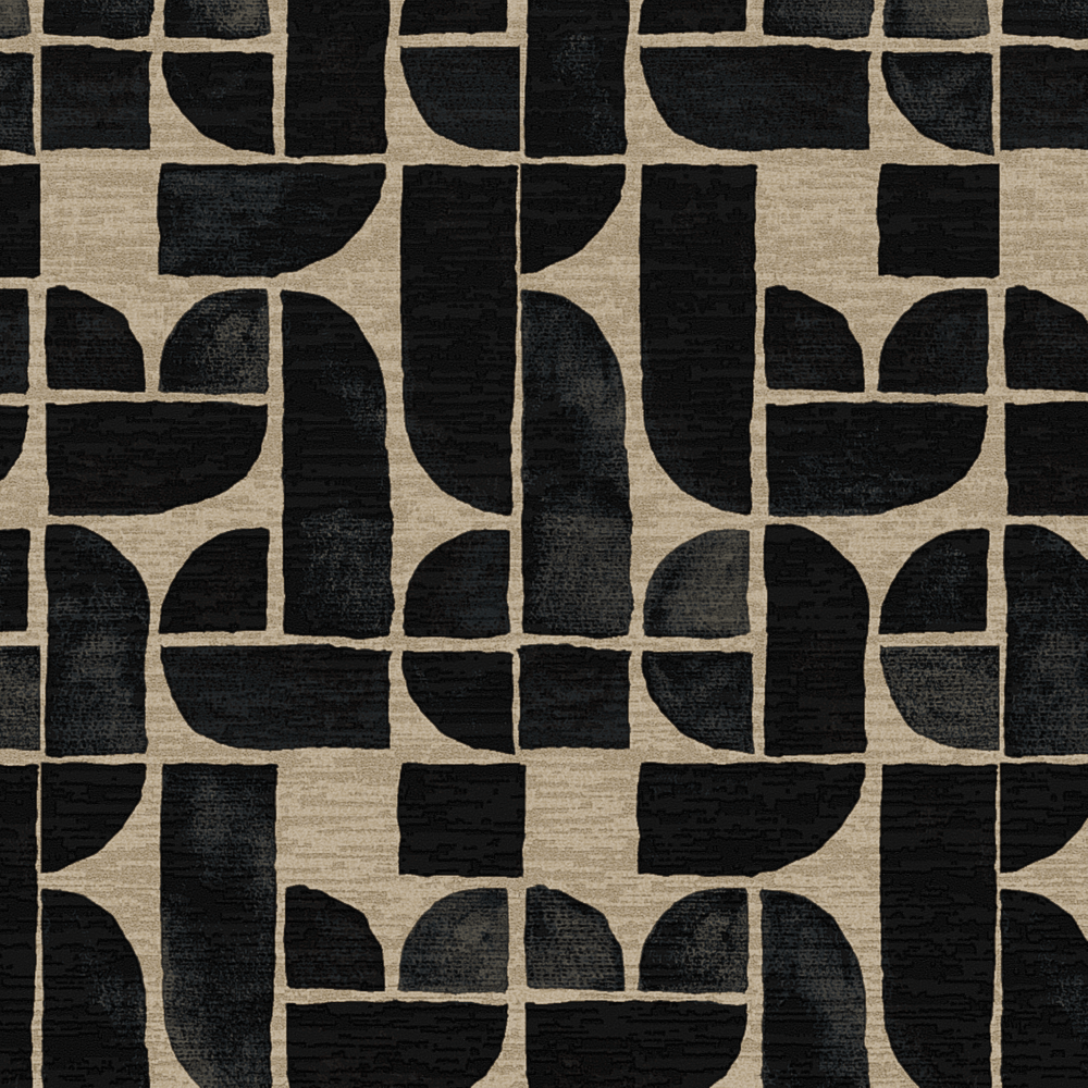 Soft Shapes II Black/beige